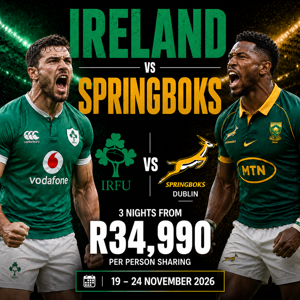 Ireland vs Springboks in Dublin
